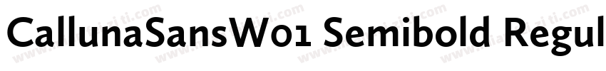 CallunaSansW01 Semibold Regular字体转换